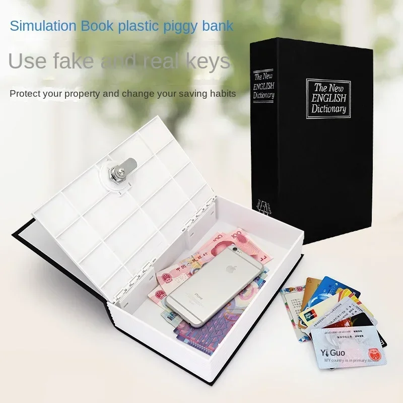 Creative Dictionary Safe Mini Plastic Password Storage Book Disguise Safe Secret Hidden Password Safe Box Savings Box Gift