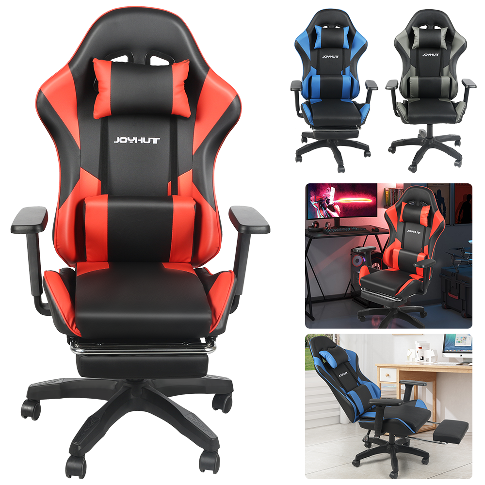 Gaming Chair Gamer Chair Ergonomic Computer Chair Lift Swivael Chair with Adjustable Armrests Backrest Lumbar Support