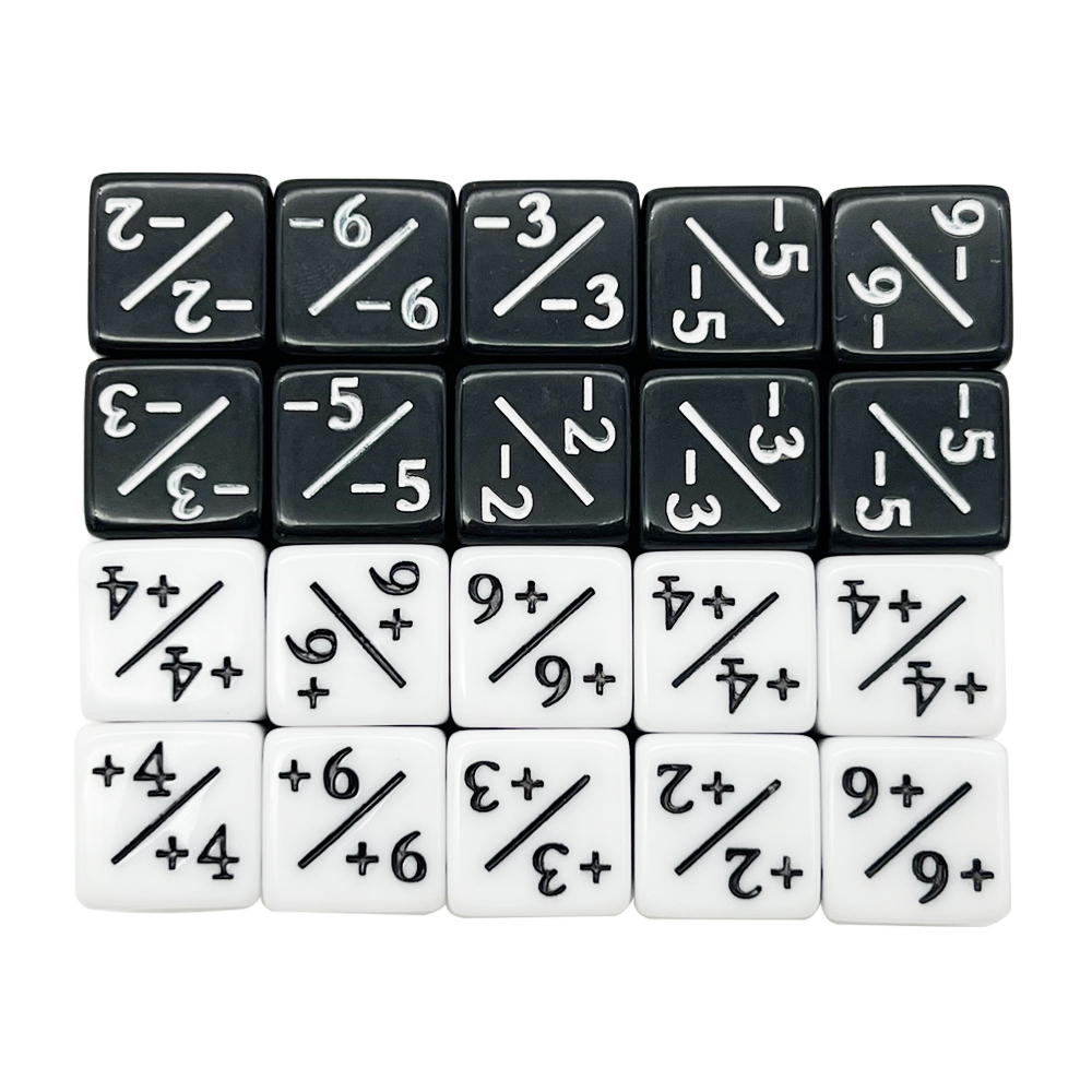 10 Pieces Dice Counters Token Dice, D6 Dice Compatible with Card Game Accessories