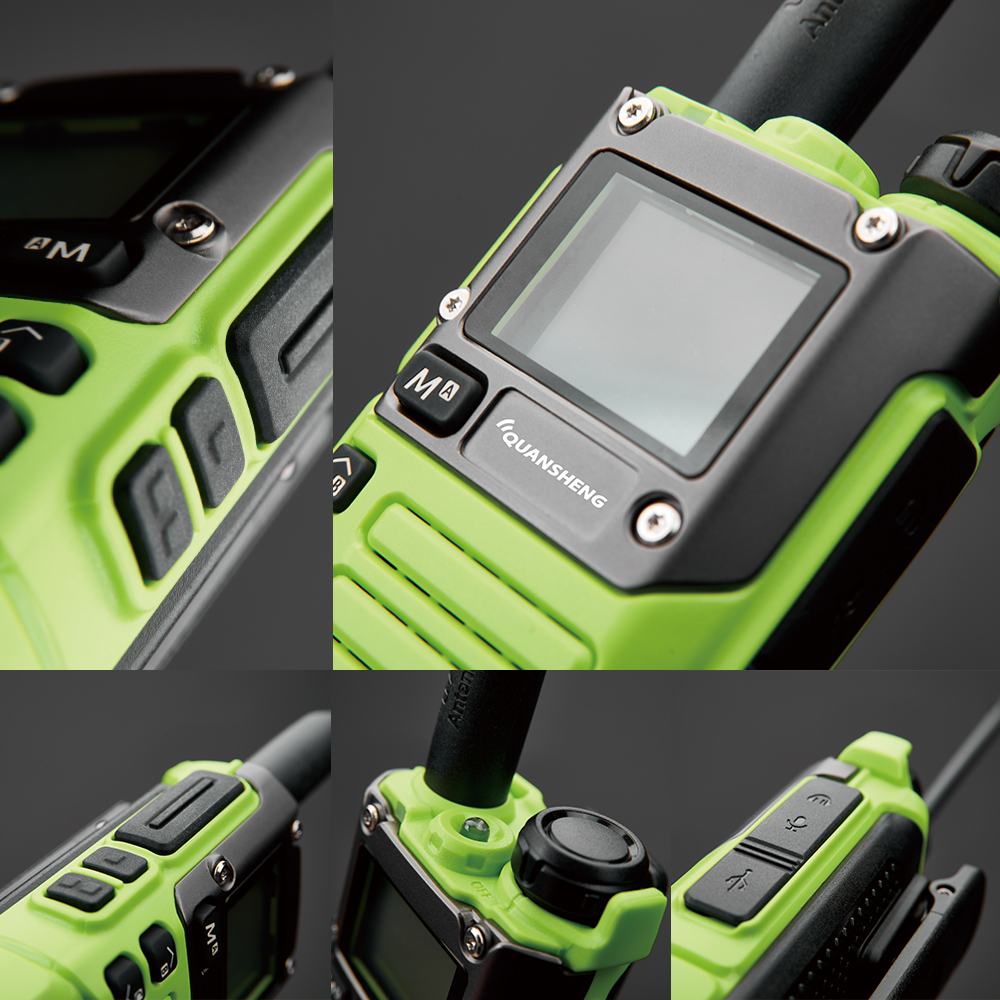 Quansheng UV-K6 Walkie Talkie 5W Green Air Band Tyep C Charge FM 50-600MHz VHF/UHF Wireless Frequency Two Way CB Radio UV K5(8)