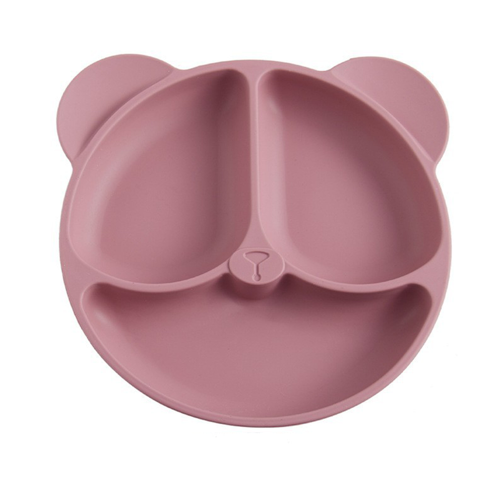 เด็กปลอดภัย Sucker ซิลิโคนรับประทานอาหารแผ่น Solid น่ารักการ์ตูนเด็กจานดูด Toddle การฝึกอบรมบนโต๊ะอาหารเด็กชามให้อาหาร