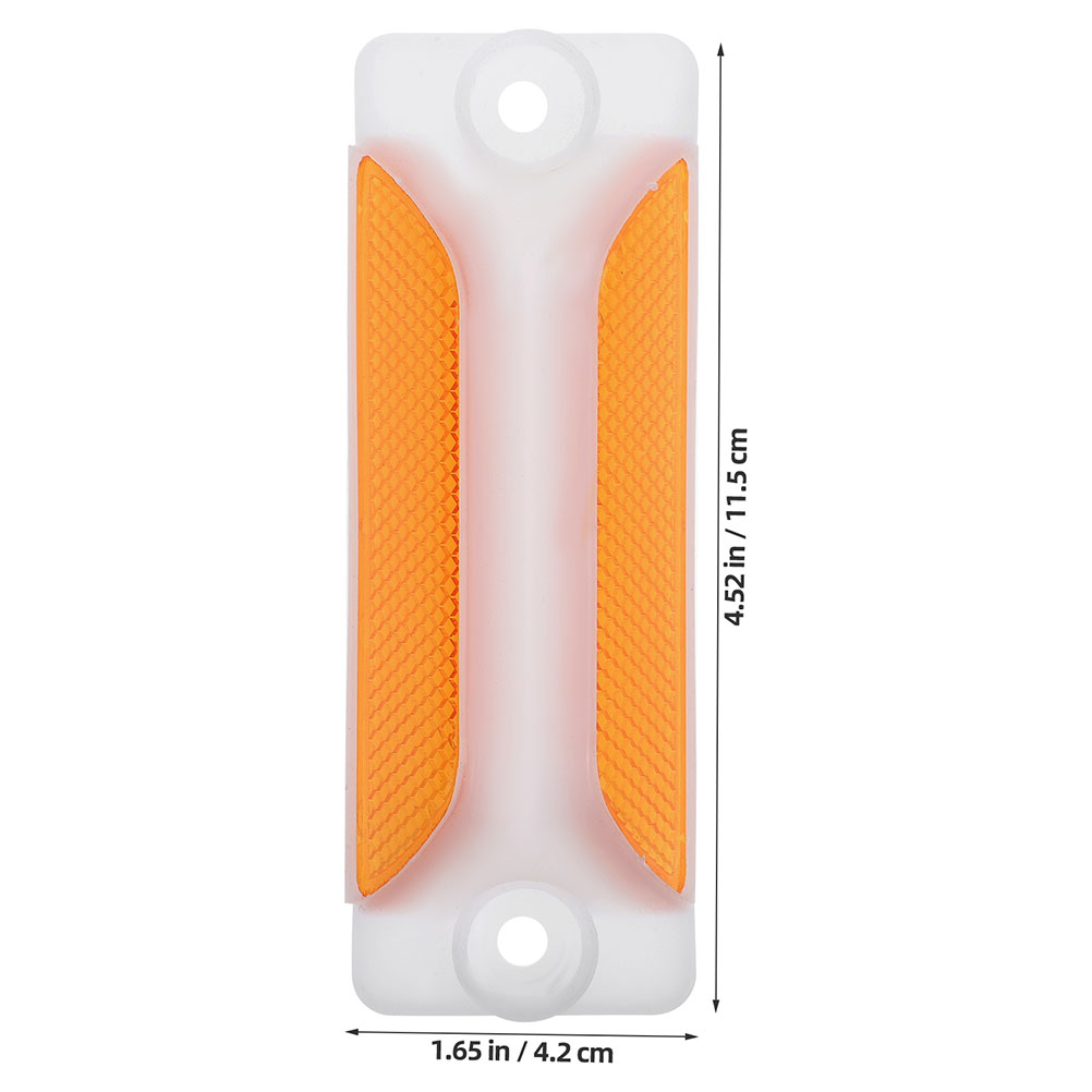 4 Pcs Sign Reflective Delineator Driveway Reflectors Trapezoidal Road Markers Pavement Guardrail Delineators