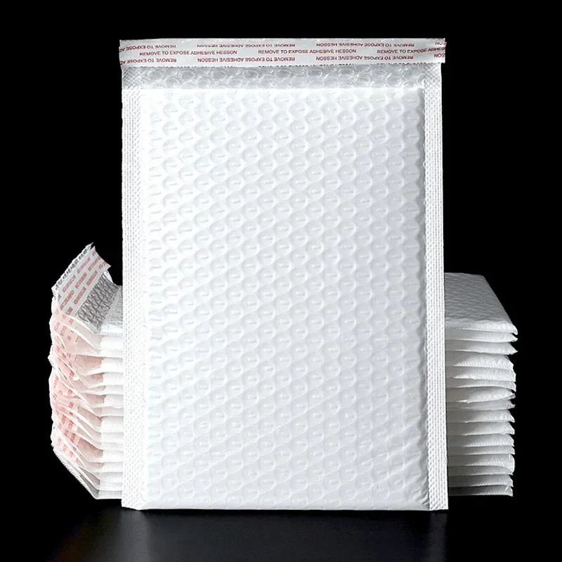 20pcs White Bubble Mailers Foam Bubble Padded Mailing Envelopes Mailer Poly for Packaging Self Seal Shipping Bag Bubble Padding