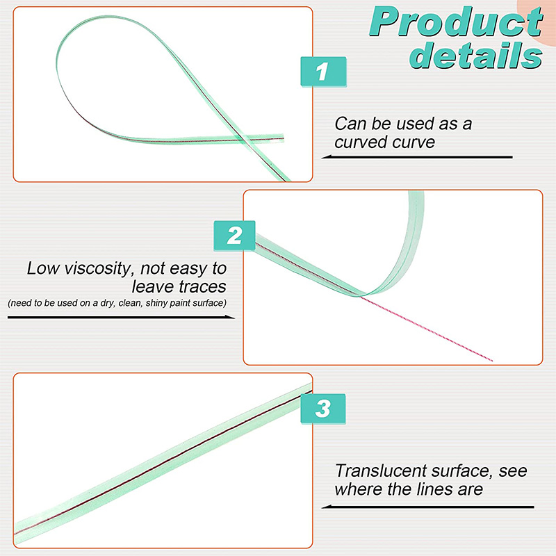 5/10/50 メートルビニールラップ車のステッカーナイフレステープデザインラインカーフィルムラッピングカッティングテープナイフカースタイリングツールアクセサリー