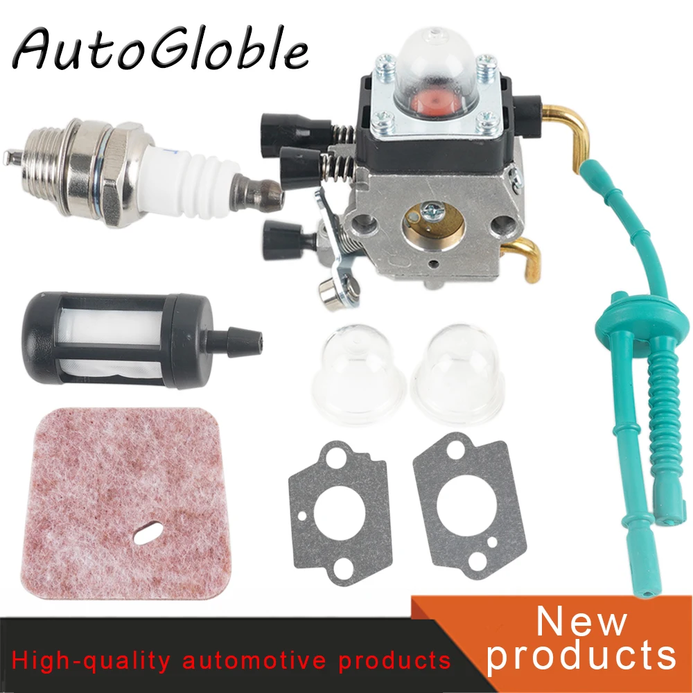 Aparador de grama com filtro carburador junta carb para stihl fs38 fs45 fs46 fs55 km55 fs45 fs85 C1Q-S66 C1Q-S71 C1Q-S97 C1Q-S186A