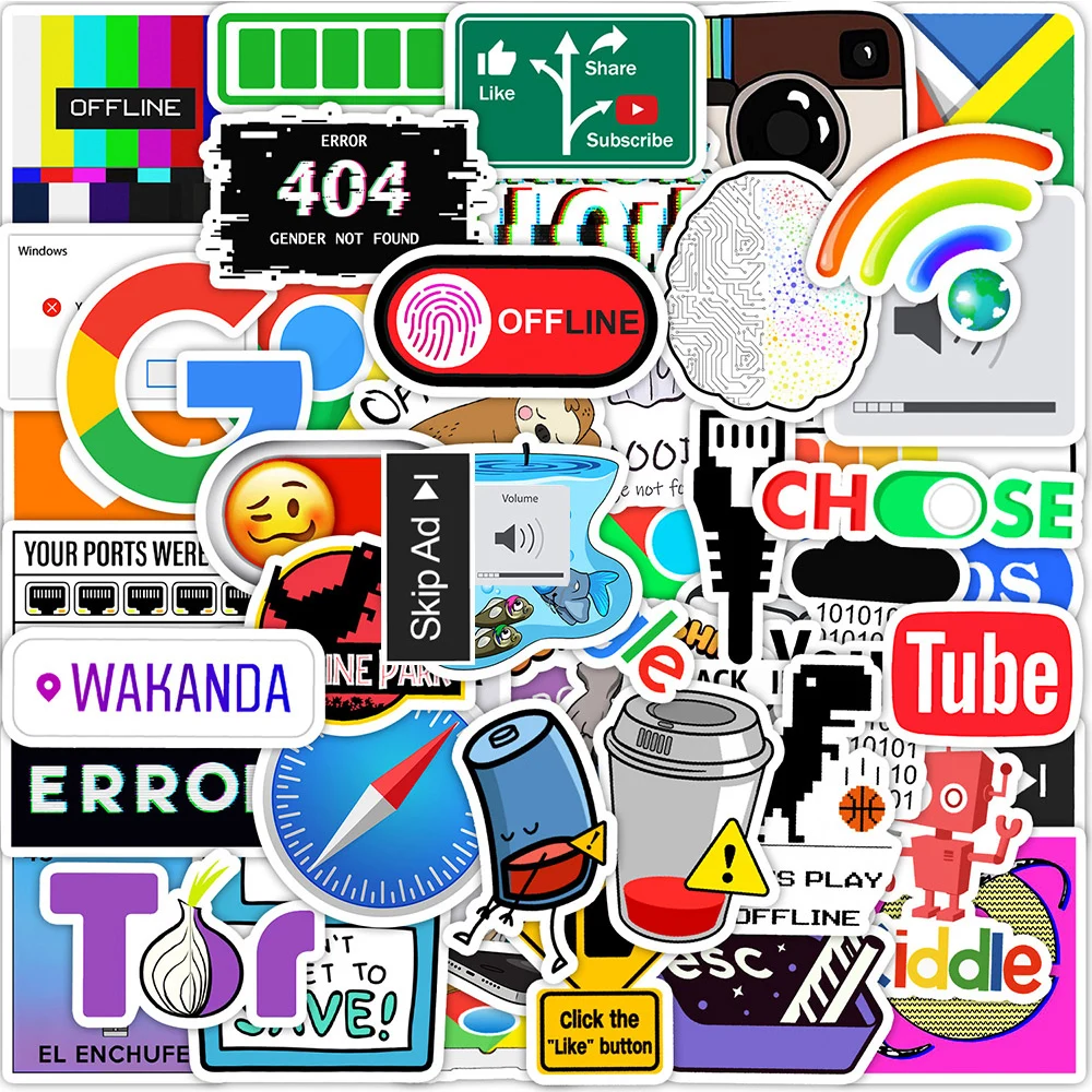 10/30/50pcs Cartoon Programmatore Java Adesivi Internet Geek Programmazione Graffiti Adesivo FAI DA TE Telefono Frigo Diario Fresco Decalcomanie Del Vinile