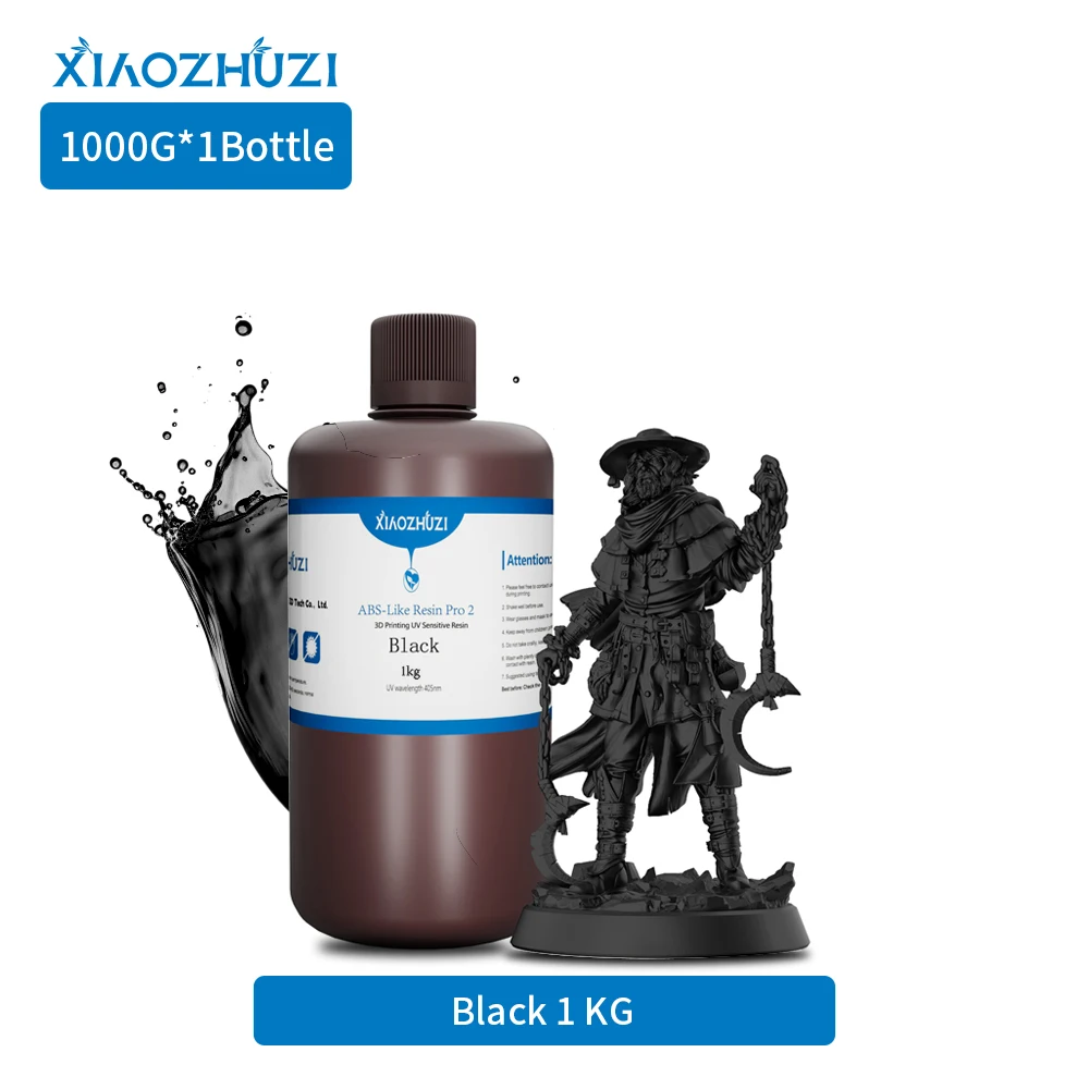 XiaoZhuZi-Resina fotossensível padrão rígida, resina de alta transmitância, cura de luz, consumíveis de impressora 3D LCD universal