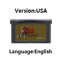 GBA Game Zeld Series Console Cartridge,Minish Cap Card,Four Awakening DX Swords,Double Pack for GBA/NDS,32-bit
