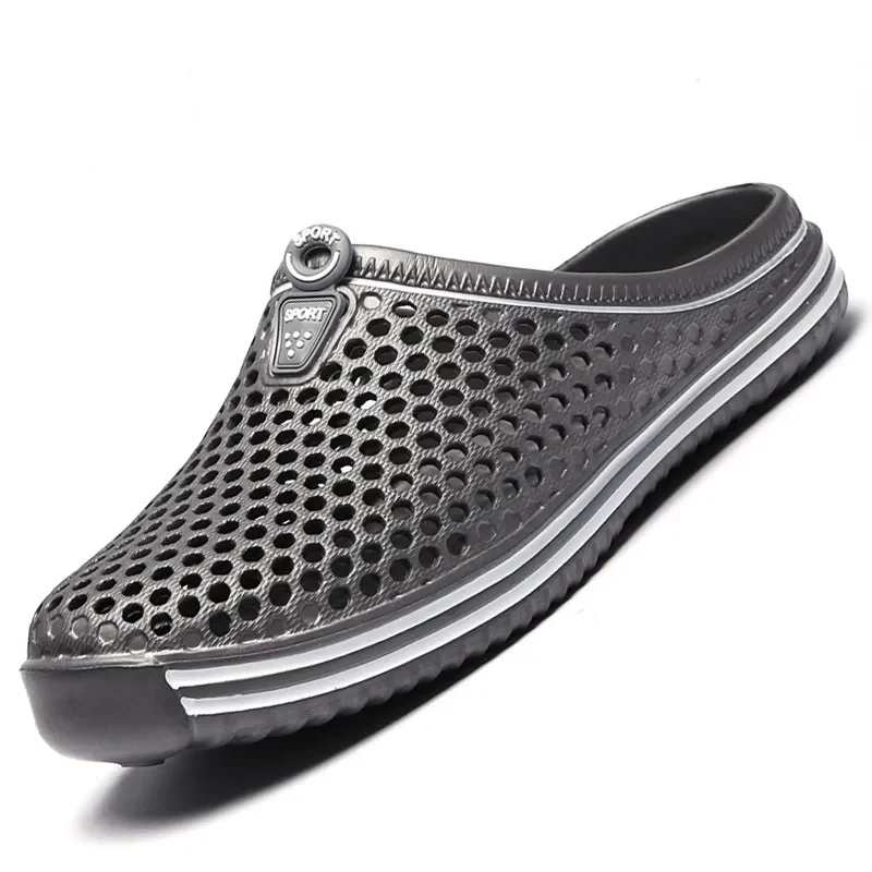 Comodi sandali da piscina da uomo Scarpe da spiaggia estive all'aperto da uomo Slip on Zoccoli da giardino Pantofole da doccia casual con acqua Zapatos unisex