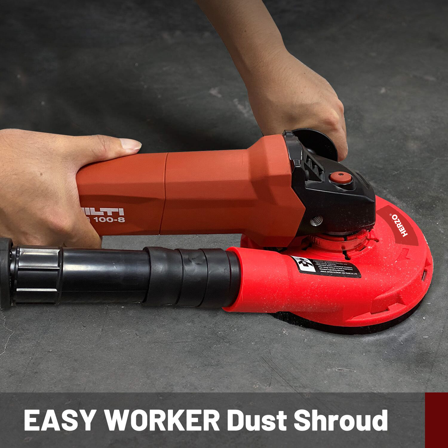 HERZO 125 ミリメートル 4/5 インチダストシュラウド研削カバーダストレスツールグラインダー用ブラシリング電動工具アタッチメント