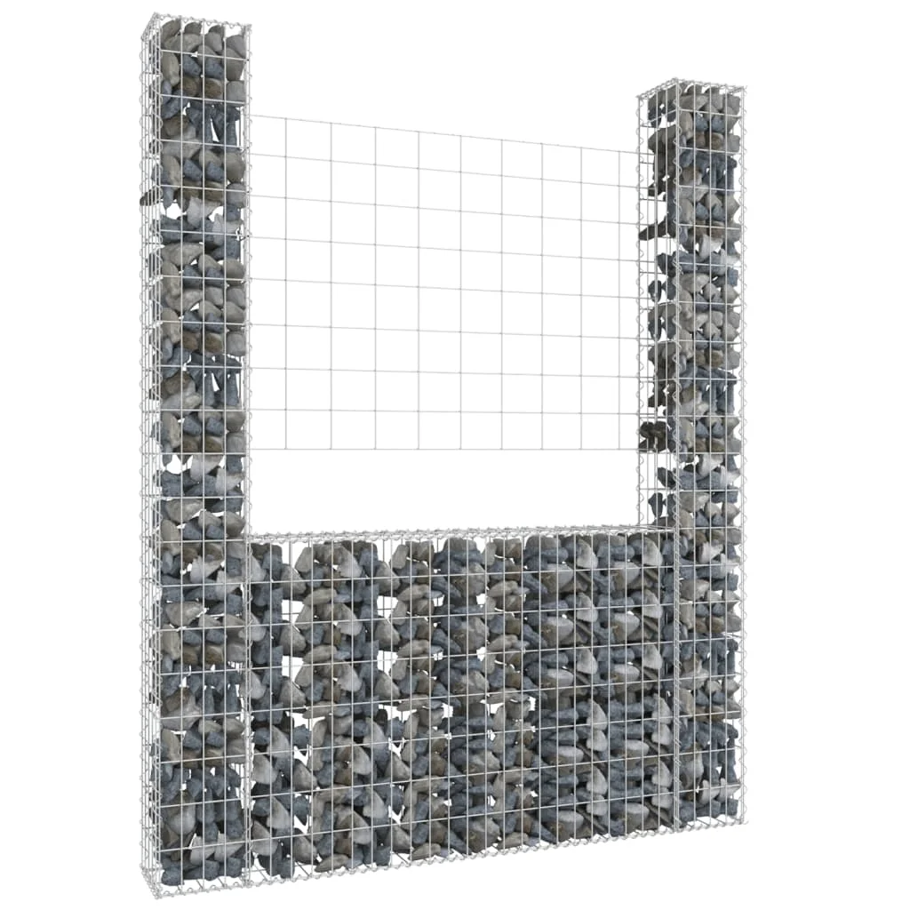 Panier De Gabion En Forme De U Avec 2Mmaux Fer 140X20X200 cm