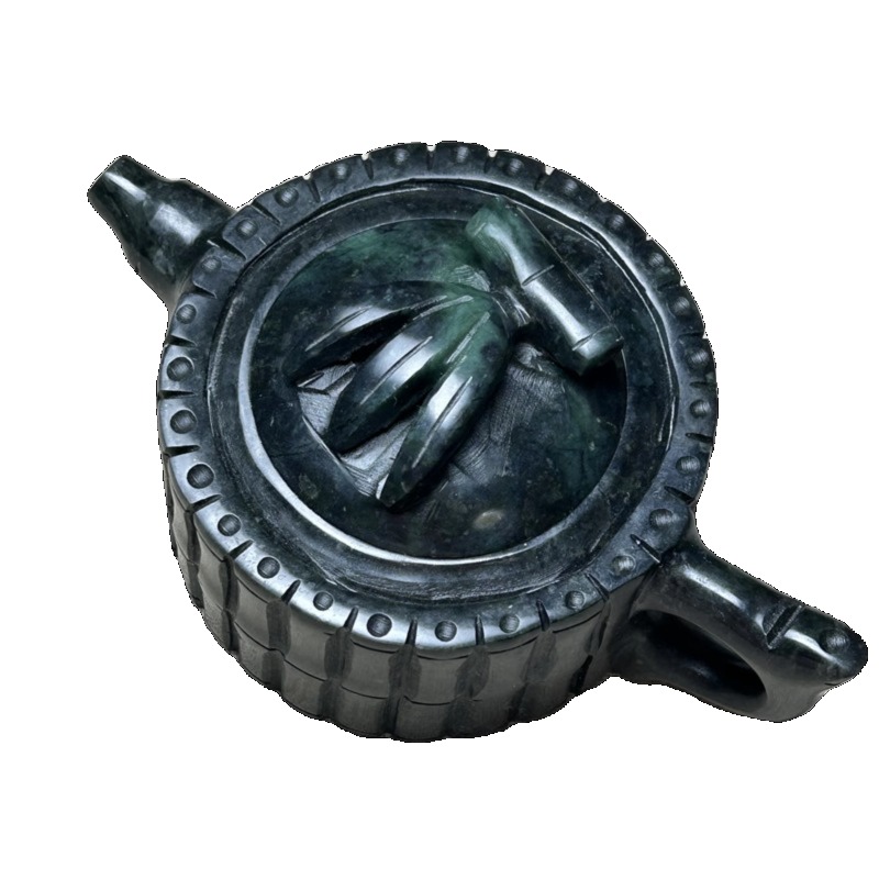 Yao Wangshi olla de bambú, tetera de meteorito del Tesoro tibetano, taza de bambú, hervidor hecho a mano, estilo tallado