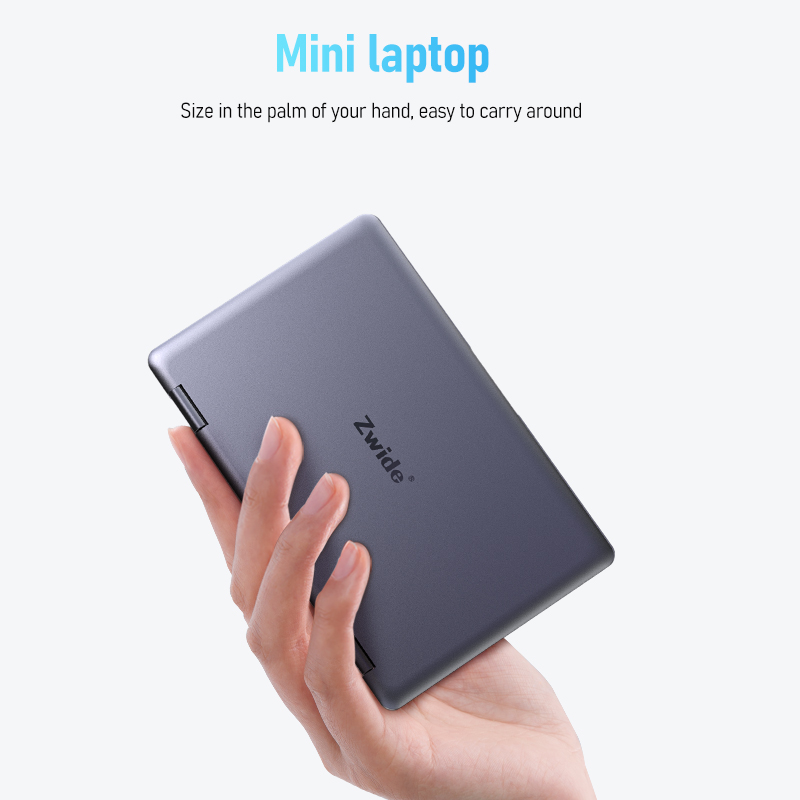 Zwide Mini Laptop 8-Inch 2-in-1 Portable Business Travel Office High Performance Compact Stock Trading Laptop