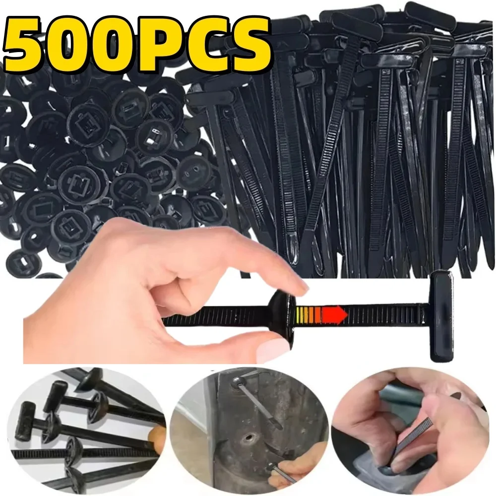 500 Uds. Bridas de nailon con cremallera autoblocantes para cables, bridas de cremallera de alta resistencia para interiores y exteriores, hebillas de bridas para cables de uso General, resista UV liberable