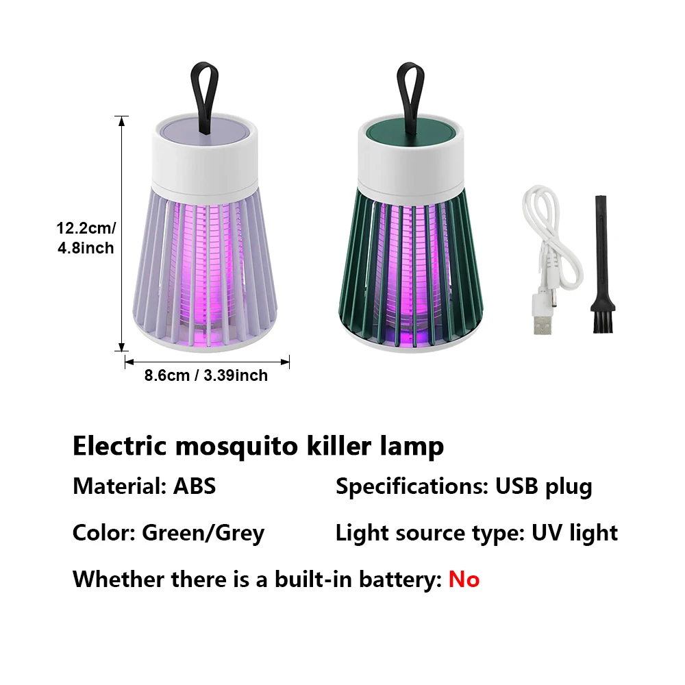 โคมไฟกำจัดยุงไฟฟ้าช็อต USB 5V Zapper ดักแมลงยากันยุงห้องนอนกลางแจ้งป้องกันการกับดักยุง