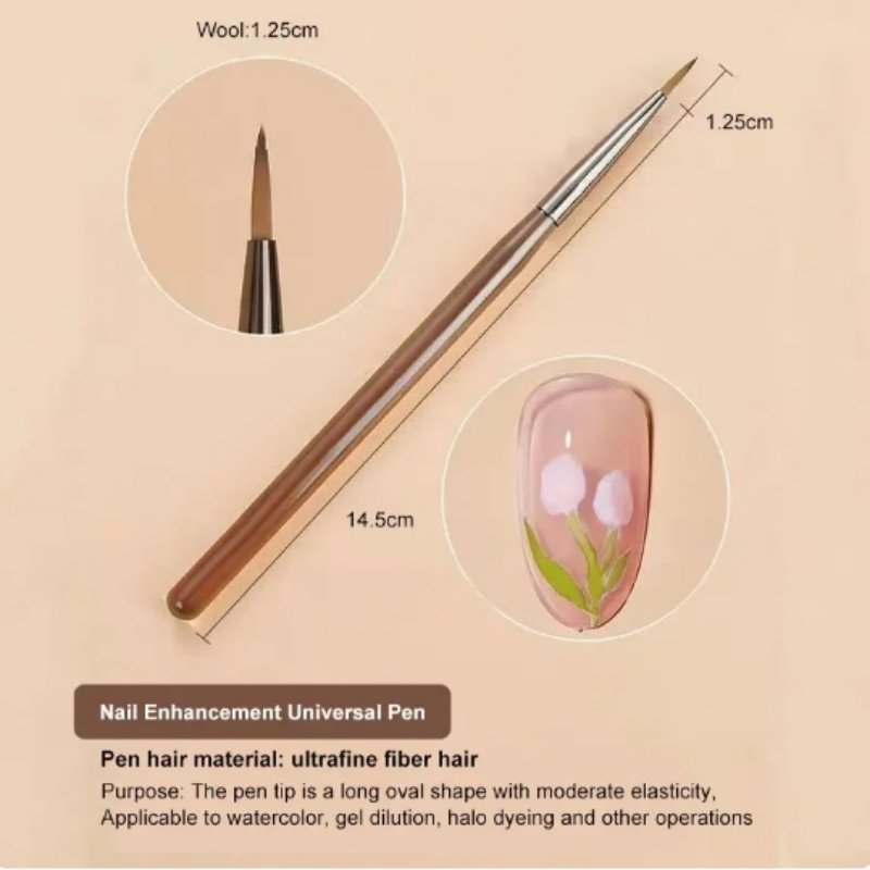 【Hete Verkoop ��Gel Nagelborstel Binnenvoering Diy Painting Pen Nail Art Acryl Schilderij Penseel Nail Art Design Met Schildergereedschappen