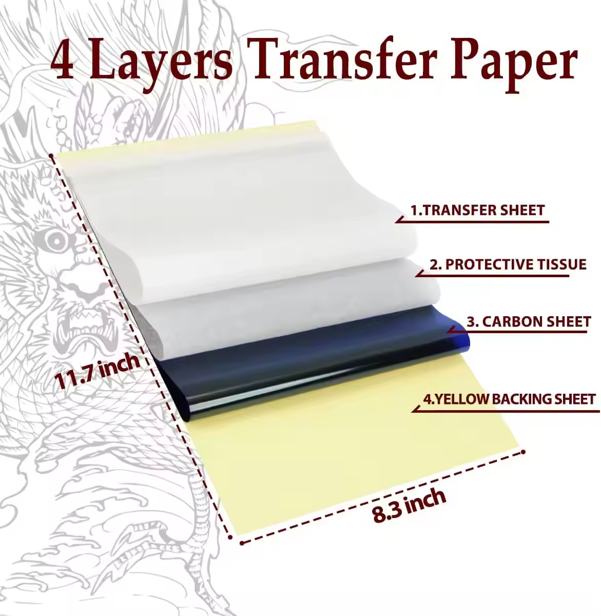 A4 tattoo transfer papier tattoo papier veilig niet pijn huid tijdelijke tattoo sticker papier warmteoverdracht inkjet laser afdrukken DIY