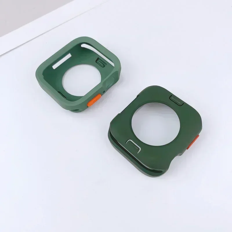 Screen Protector For Apple Watch Case 45MM 41MM 44MM 40MM TPU bumper Cover 42MM 38MM accessories iwatch series 8 7 SE 6 5 4 3
