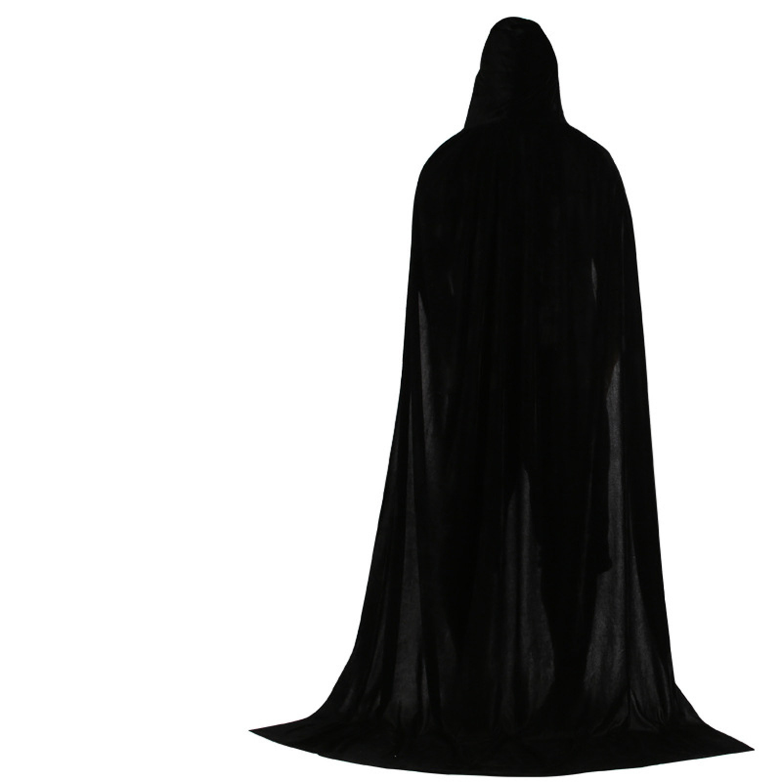 Cappuccio Mantello Cosplay Medievale Lungo Mantello Festa di Halloween Donna Uomo Adulto Lungo Mago Stregoneria Wicca Veste Nascondere Abito Rievocazione