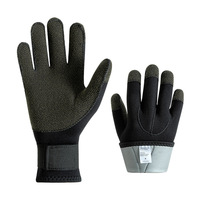 3/5mm Thicken Kevlar Diving Gloves Scratch Proof Fish Hunting Warm Gloves Deep Dive Underwater Spearfishing Skiing Gloves