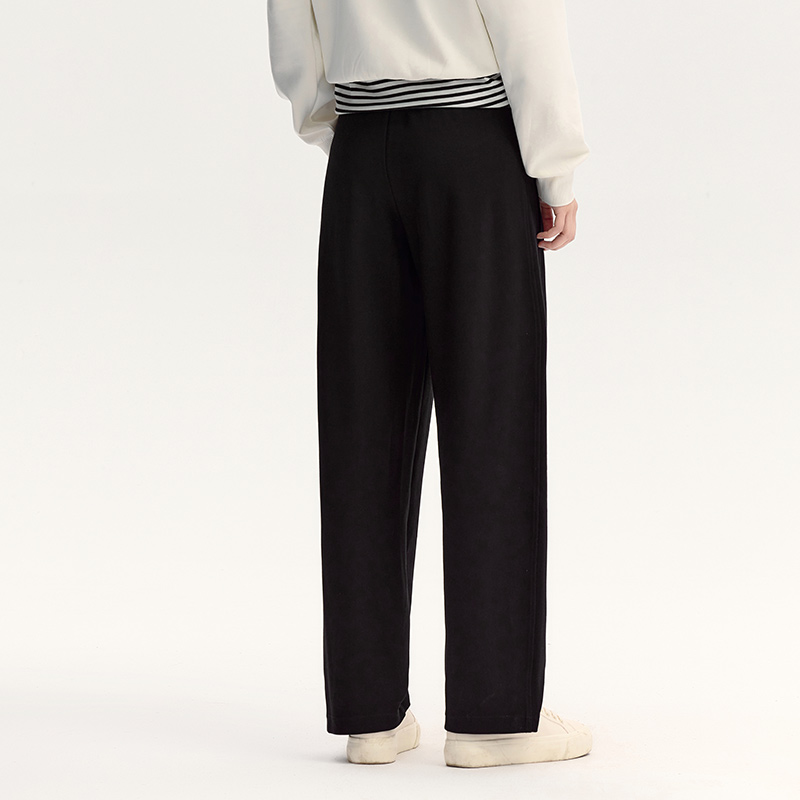 Semir-pantalones informales para mujer, pantalón negro versátil de Color sólido, adelgazantes, deportivos, color plátano, otoño 2024