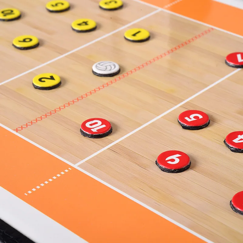 2 In 1 Opvouwbaar Volleybalbord Coaching Klembord Met Markeerstift Magnetische Tactische Notebook Spel Training Apparatuur