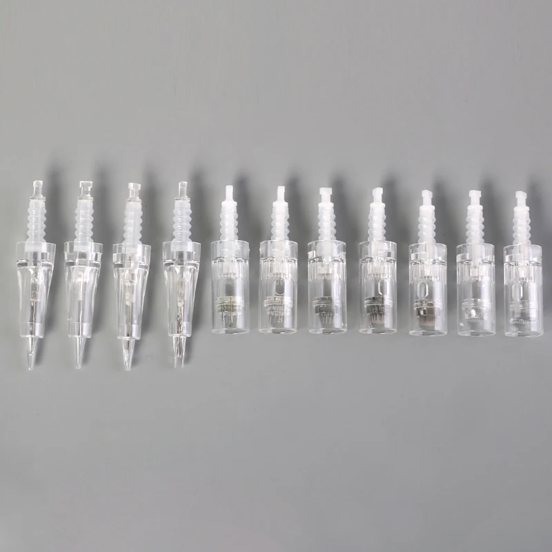 100/50/10ชิ้นตลับ derma pen สำหรับ dr。pen M7 M5 E30 N2เข็ม A10 1 3 5 7 9 12 24 36 42 PIN NANO Mesotherapy MTS สัก