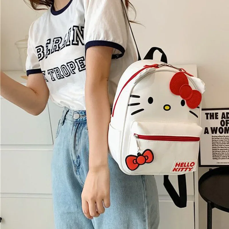 Zaino da donna Sanrio Hello Kitty Cartoon Anime Zaini impermeabili carini Stitch Borsa per studenti Ragazza per bambini mochila infantil menina