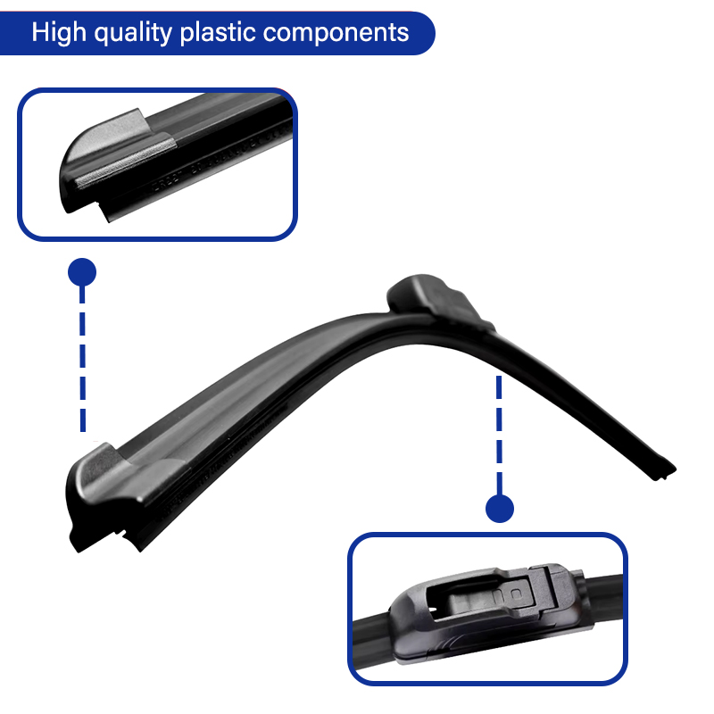 Gancho de limpiaparabrisas de coche, limpiaparabrisas Universal de goma suave sin marco, 14 ", 16", 17 ", 18", 19", 20 ", 21", 22", 24", 1 ud.