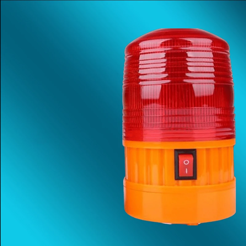 LTE-5088 Red Yellow LED Warning Light Battery Flashing Strobe Alarm Lighting
