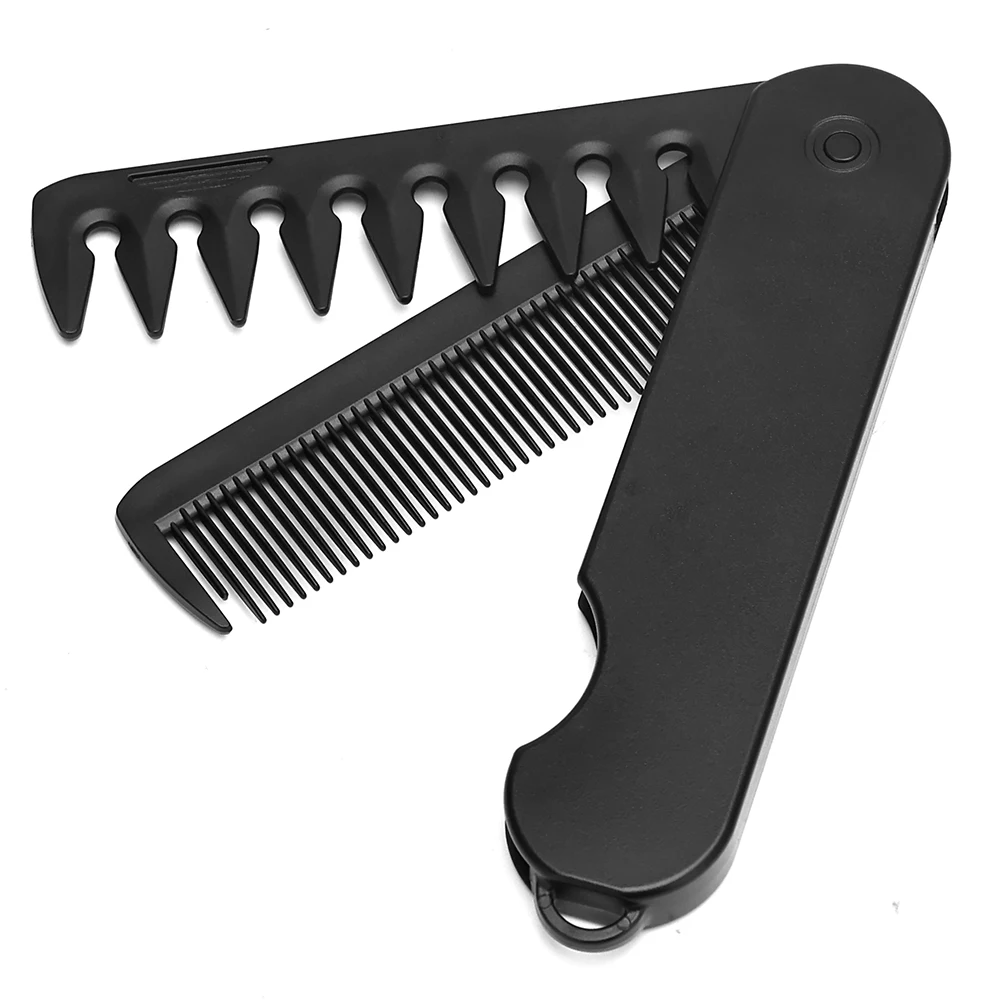 Barber Haar Clipper Klapp Kämme Multifunktionale Kunststoff Breite Zahn Öl Kopf Kamm Bart Kämmen Zwei In Einem Styling Werkzeuge