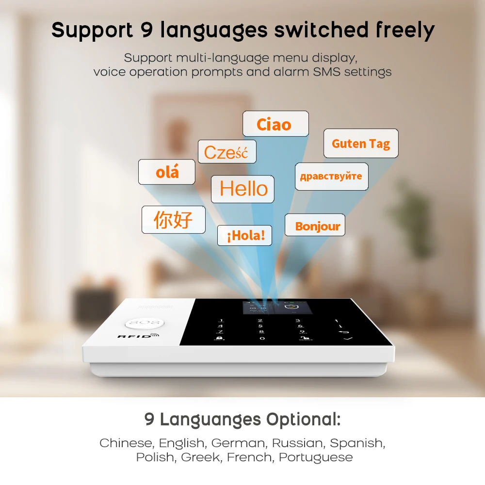 Système d'alarme WIFI GSM Tuya Smart Life APP maison Protection de sécurité intelligente système d'alarme de sécurité sans fil avec ALexa