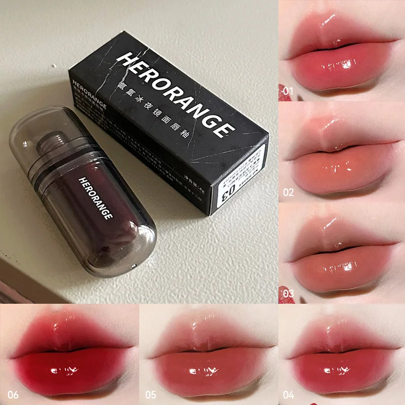 „HERORANGE Misty Ice Night High-Shine Lip Lacquer – langanhaltender, natürlich aussehender Glanz mit schmeichelhaftem Ton
