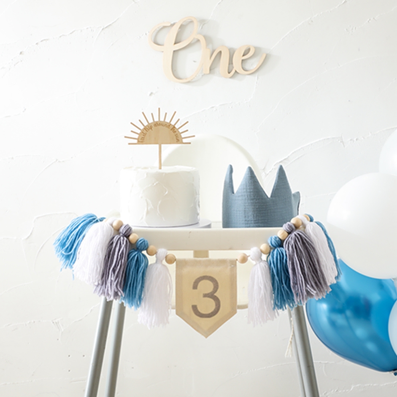 誕生日パーティーの装飾、1〜3歳、フリンジバナー、写真アクセサリー、新生児用ギフト