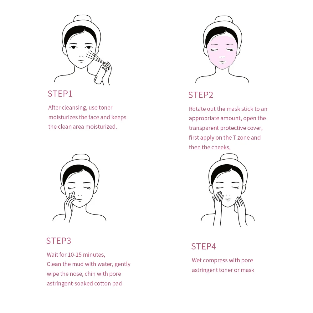 40g Face Clean Mask ชาเขียว/Rose Extract ทําความสะอาด Deep Moisturizing รูขุมขน Blackhead ฟิล์ม Smear หน้ากากควบคุมน้ํามัน
