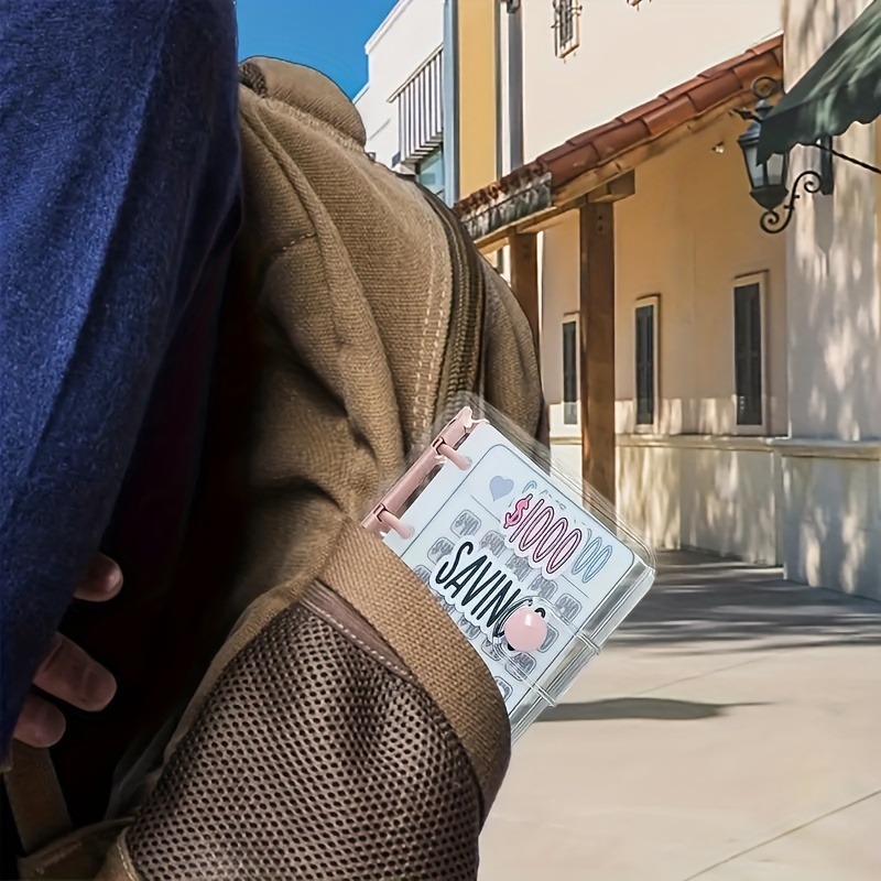 Creative Savings Deposit Bag, Cash Ledger, Mini Savings Binder, Binder Envelope Savings Challenge Book, Mini Budget Hanging Chart