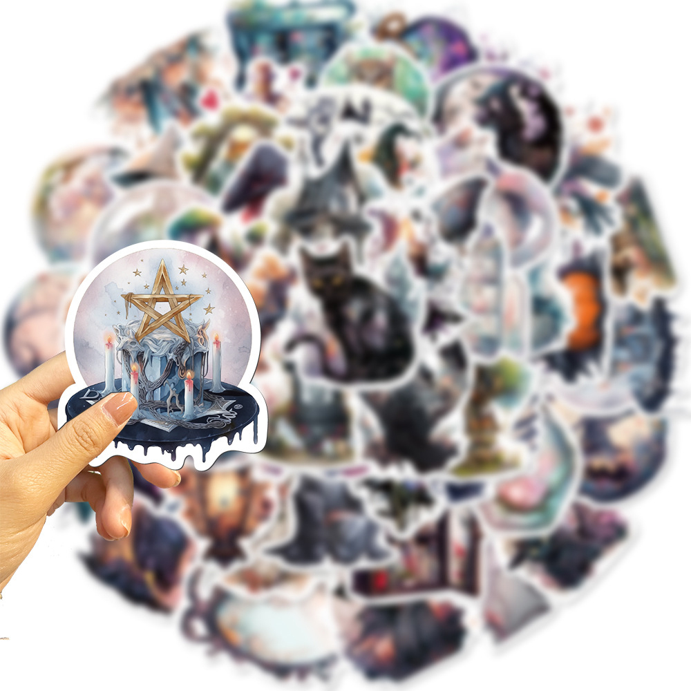 10/30/50個の女の子のための装飾的なステッカー,芸術的なゴシックアート,防水,家のための装飾的なステッカー
