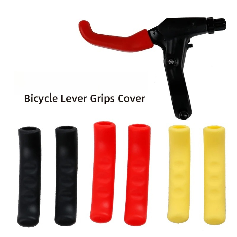 MEROCA, 1 par de empuñaduras protectoras de silicona para palanca de freno de bicicleta, cubierta para manija de freno de bicicleta, accesorios para bicicleta