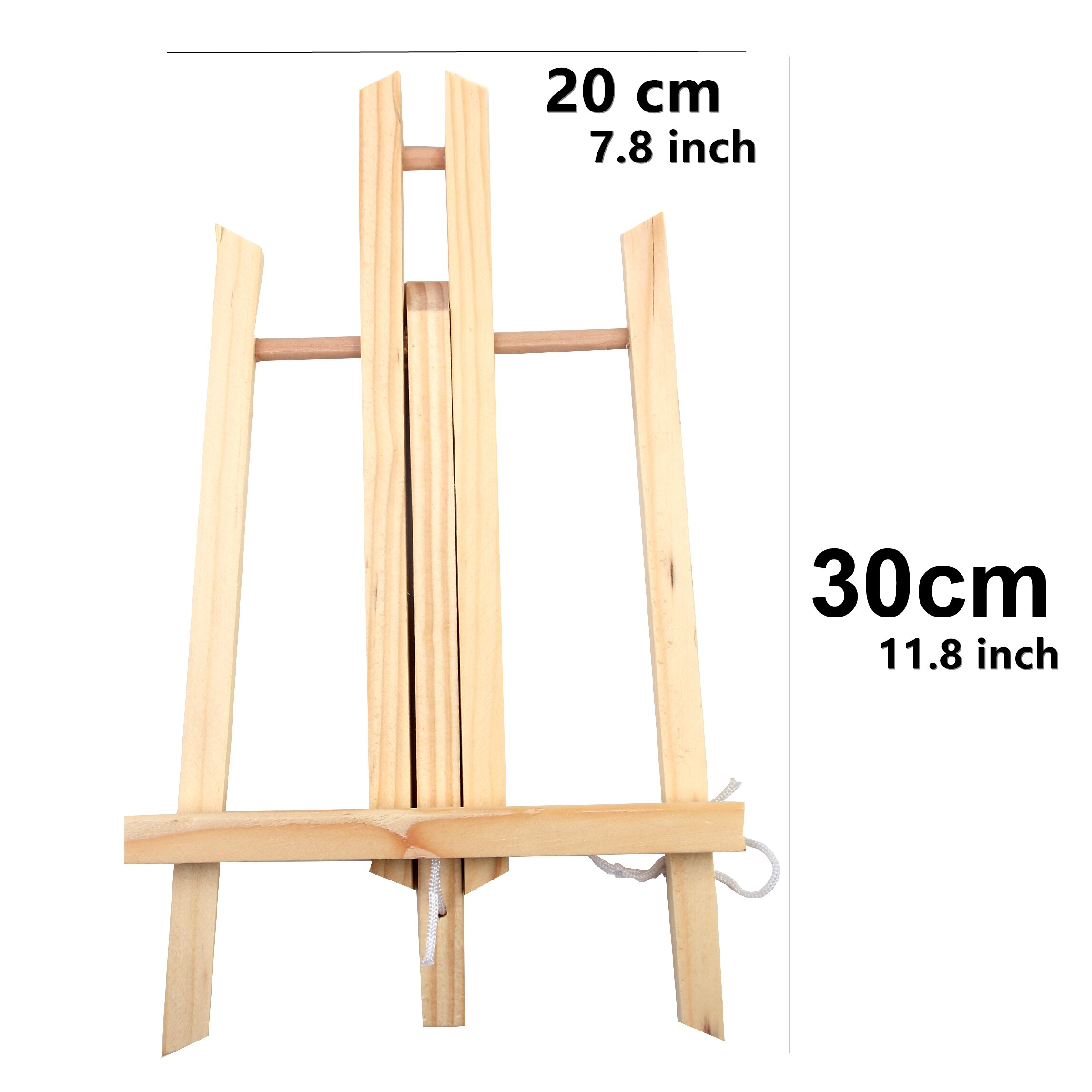 MOTARRO 1Pcs Natural Wood Easel Frame Tripod Display Holder Wedding Table Name Card Stand Children Painting Display Craft