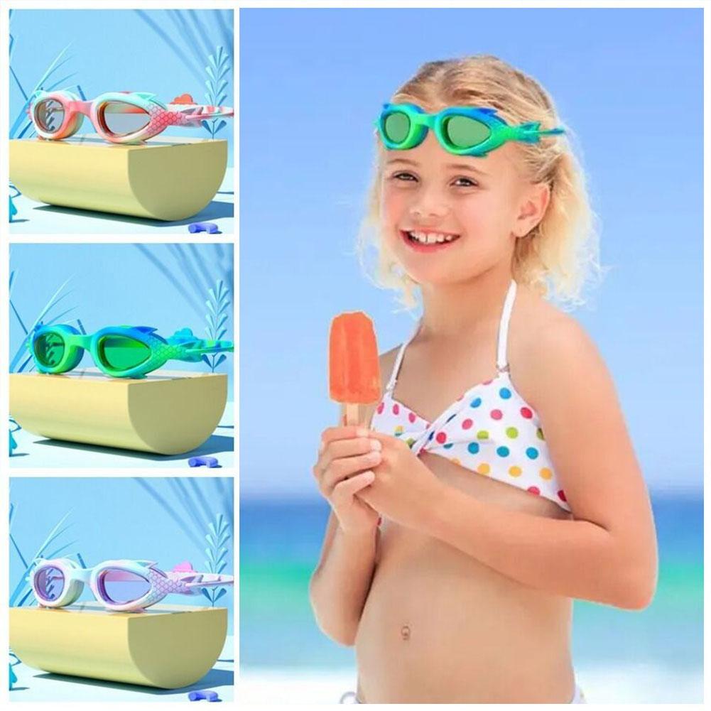 Anti Fog Swimming Goggles UV Children Professional Eyewear Cute Swimming Glasses For Kids Toddler 3-15 Boys Girls Pool Beac E5I9