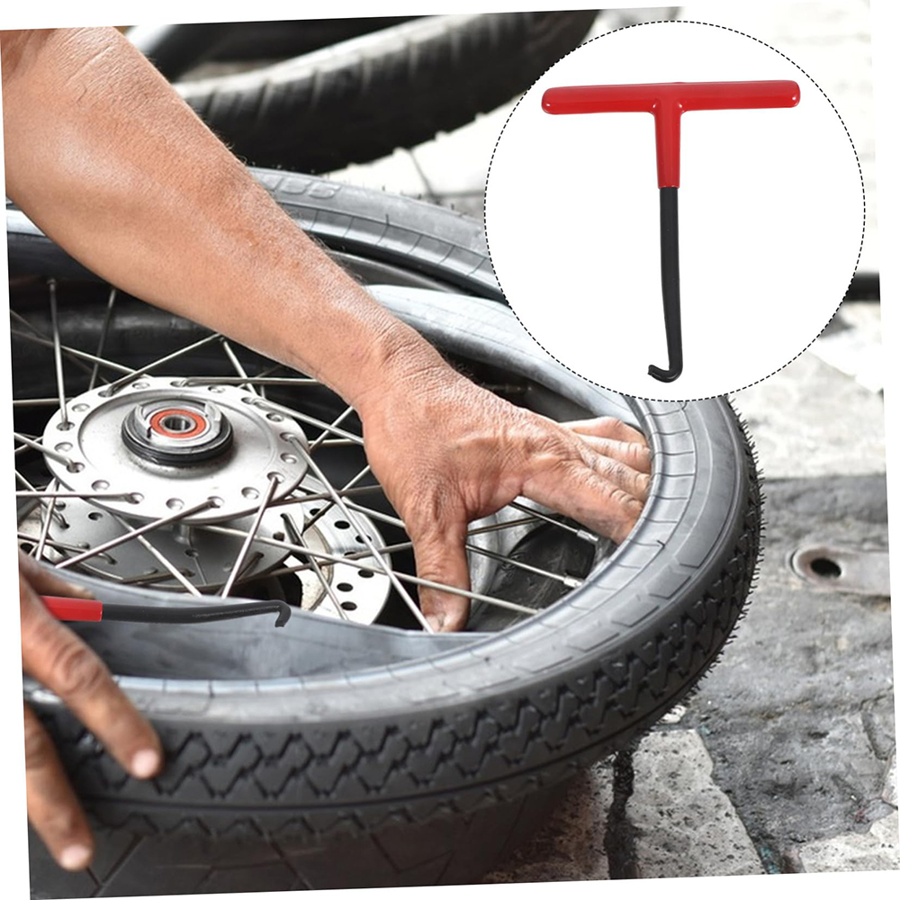 Gancio a molla di scarico durevole - Strumento per l'estrattore della maniglia a forma di T per l'installazione e la rimozione del tubo di scarico del veicolo della bici del motociclo