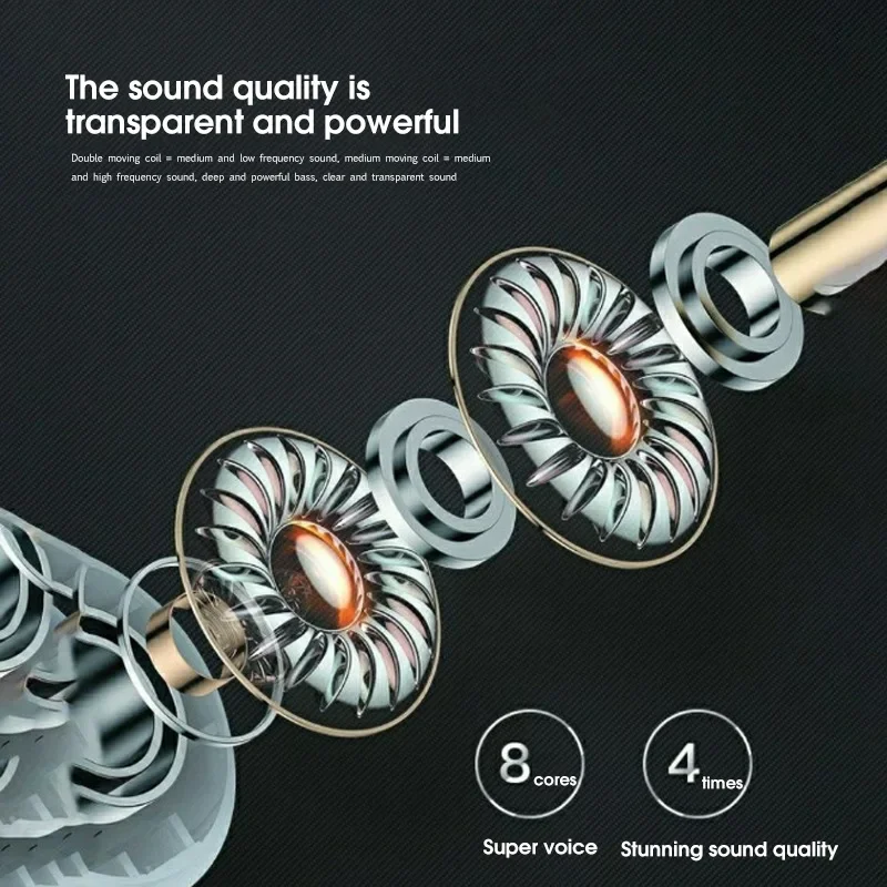 Auriculares inalámbricos Pro 4 TWS, cascos impermeables con micrófono, compatibles con Bluetooth 5,3, para Xiaomi, iPhone Pro4