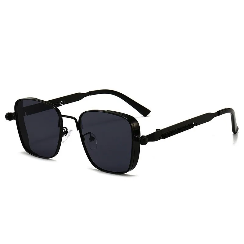 2025 gafas de sol polarizadas hombres de gama alta guapo conducción especial Anti UV alta calidad Metal Punk moda tendencias gafas de sol