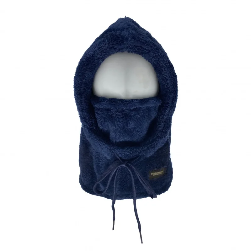 Máscara para el cuello, gorro de una pieza, gorro de terciopelo grueso para invierno, protección para los oídos, gorro de algodón a prueba de viento, para montar en bicicleta para mantener los sombreros calientes