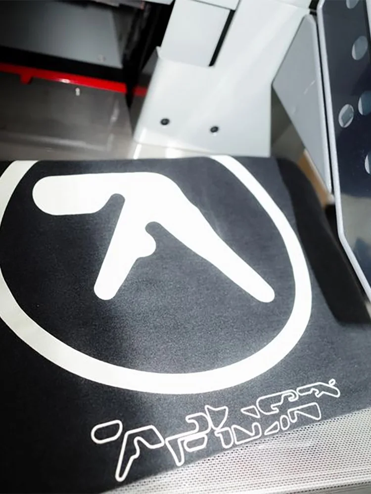 Camiseta para hombre Aphex Twin lavada negro estampado algodón gráfico de gran tamaño moda coreana camisetas de manga corta camisetas Y2k ropa de calle