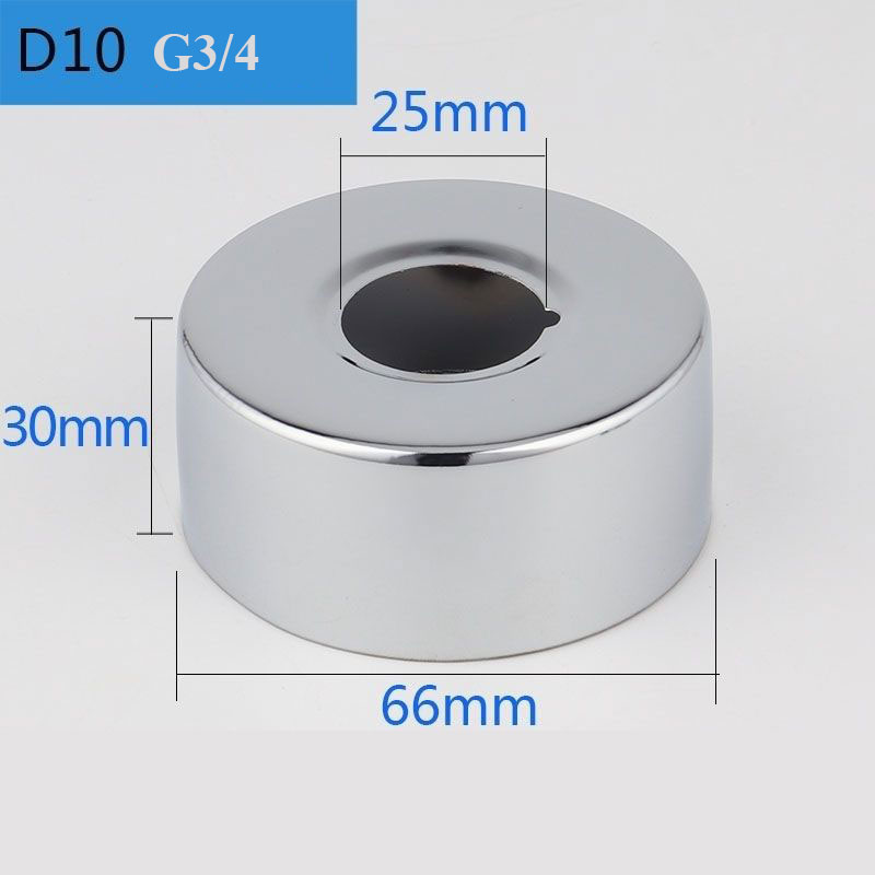 2PCS Stainless Steel Water Pipe Connector G3/4 Faucet Decorative Cover Heighten Panel Shower Kitchen Tap Accessories
