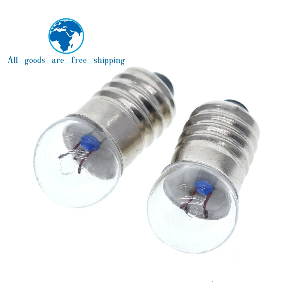 TZT 10/30pcs Student Electrical Experimental Physics Class Used 0.3A  0.5A 1.5V 2.5V 3.8V 6V Small Incandescent Bulbs