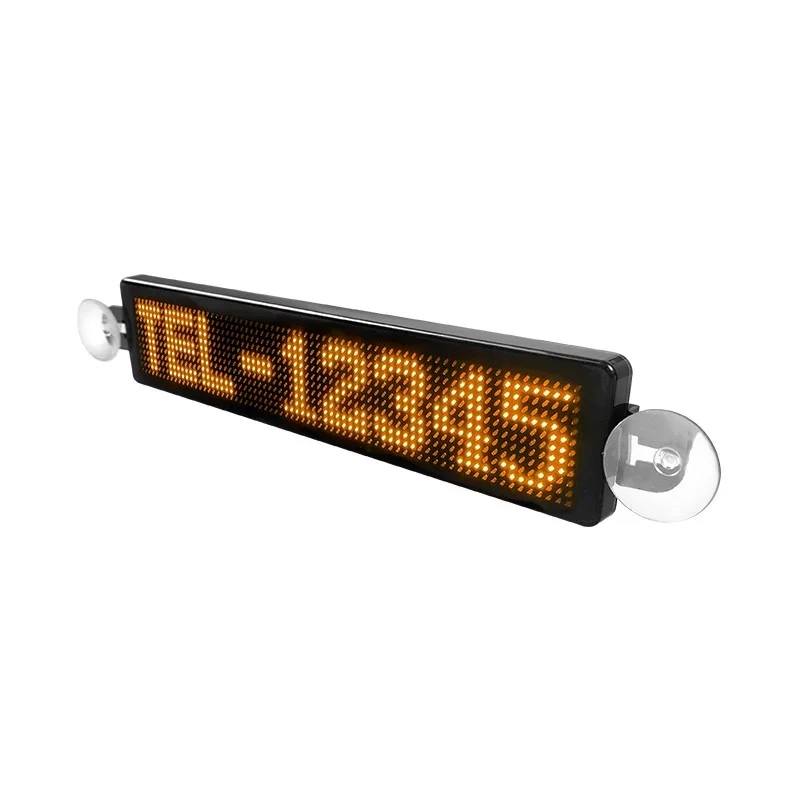 LED Car Programmable Sign Screen USB 5V Vehicle Led Message Board Advertising Moving Scrolling Bluetooth LED Car Display Screen