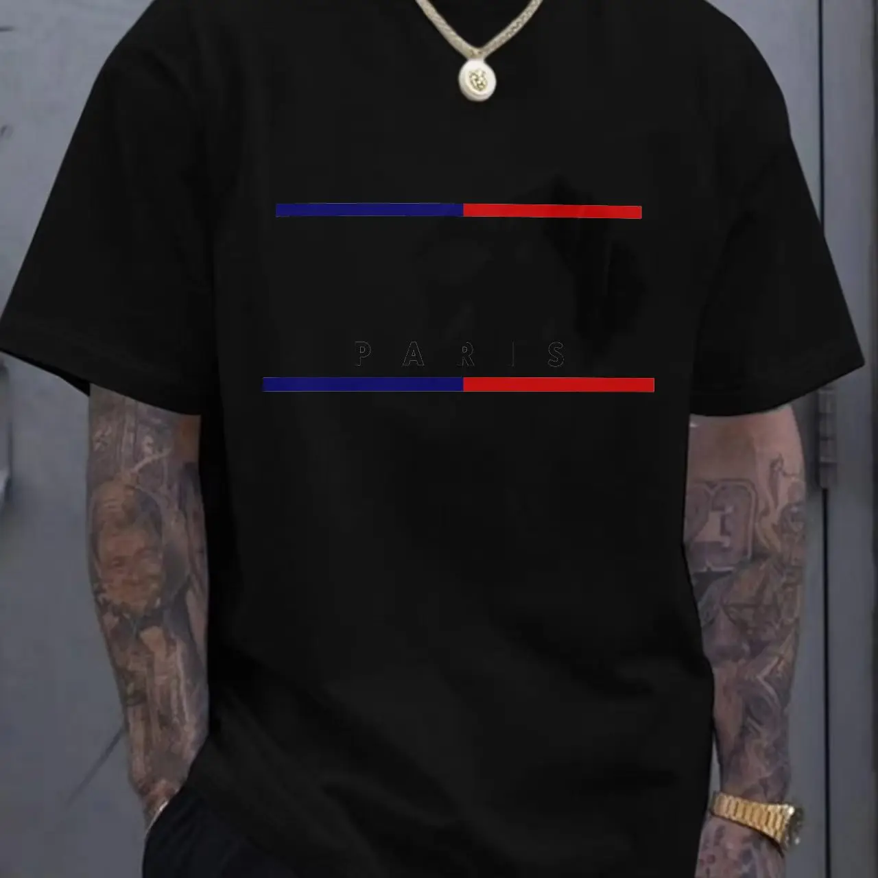 เสื้อยืดผู้ชายแขนสั้นลำลองพิมพ์ลายดิจิทัลใหม่ปี 2024 ยืดหยุ่นสูง เหมาะสำหรับใส่ในชีวิตประจำวัน งานปาร์ตี้ ที่บ้าน หรือสังสรรค์ สไตล์วินเทจ สตรีทแวร์ สีพื้น