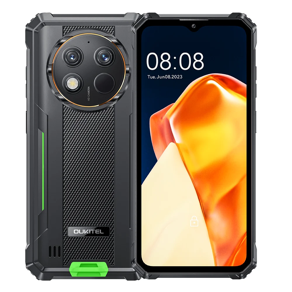 【Marke+】OUKITEL G1 Robustes Telefon -24(6+18)GB+256GB, 6,52" Display, IP68 wasserdicht, NFC-Smartphone, Android 14,48MP Kamera
